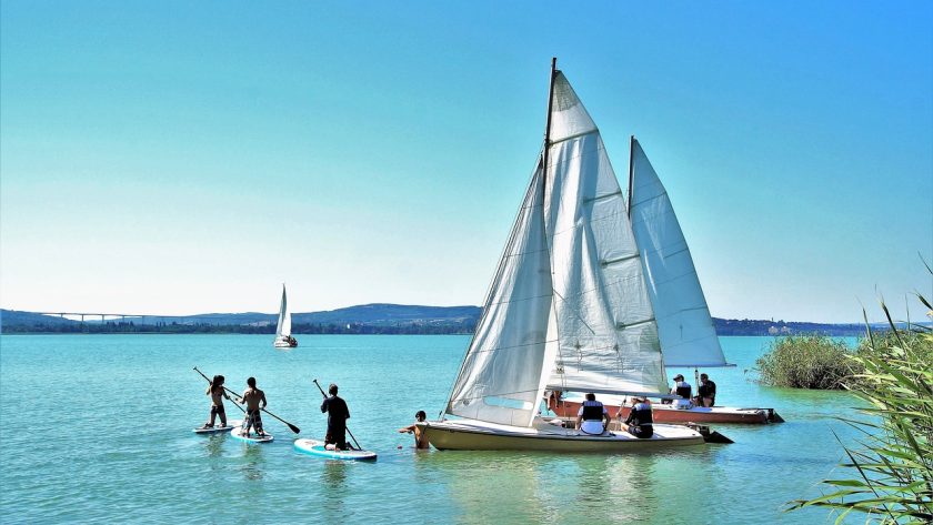 Balaton regionen vid balatonsjön i Ungern